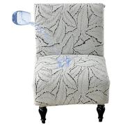 Levoberg Housse de Fauteuil sans Accoudoir 1 Place Imperméable Housse Fauteuil Crapaud Extensible Universelle Couverture pour Chaise de Salon sans Accoudoir Lavable Gris foncé
