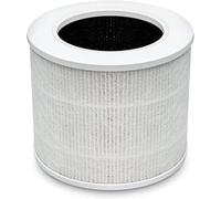 LEVOIT Filtre de rechange pour purificateur d'air HEPA 3 en 1, charbon actif à haute efficacité, noyau mini-RF blanc