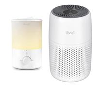 LEVOIT Humidificateur d'Air 3L Top-Fill, 25H d'Autonomie, 28dB Ultrasonique Silencieux & Purificateur d'Air Chambre, Filtration Efficace contre Allergies et Odeurs, Silencieux