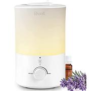 LEVOIT Humidificateur d'Air Chambre 3L Top-Fill, 25H d'Autonomie, <28dB Ultrasonique Silencieux, avec Veilleuse, Diffuseur, Arrêt Automatique, Buse à 360°, Brume Froide, Sans BPA pour Dual 150