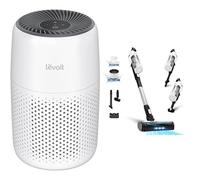 LEVOIT Purificateur d'Air et Aspirateur Balai Sans Fil contre Allergies, Élimine les Poils d'Animaux, Air Purifier Core Mini pour Chambre Maison