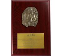 Lévrier afghan, Afghan - Bas-relief représentant un chien, petit décor, plaque réaliste avec chien de la marque Art-Dog