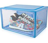 Lex21 boîte à chaussures 1 pièce bleu empilable MS-18282