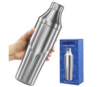 Lexenic Shaker à cocktail isotherme à double paroi de 700 ml | Shaker en acier inoxydable 304. Couvercle étanche avec mesures, passoire. Isolation à double paroi pour garder les boissons