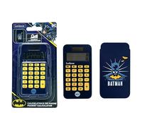 Lexibook Calculatrice de poche Batman C45BAT – 8 chiffres, couvercle de protection, noir/jaune