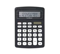 Lexibook, Calculatrice Euro, Taxes, Solaire, avec Double Alimentation, Noir, EL226