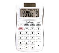 Lexibook, Calculatrice de Poche à 8 Chiffres, C208 | Fonctions de base et mémoire, Touches en silicone souple, Alimentation solaire et par pile, Jaune