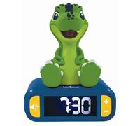 Lexibook, Dinosaure, Lampe de chevet-réveil, modèle RL800DINOLXB