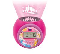 Lexibook, Disney Princesses, Réveil projecteur Disney Princesses avec Fonction Alarme et répétition Snooze, veilleuse avec minuterie, écran LCD, à Piles, RL977DPLXB