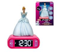 Lexibook Réveil veilleuse Disney Princesses Cendrillon RL800DP 3D lumineux 6 mélodies snooze Rose
