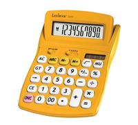 Lexibook Calculatrice de bureau FRUITIES C210D – 10 chiffres écran inclinable, solaire & piles jaune