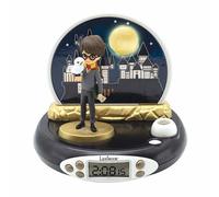 Lexibook, Harry Potter Réveil Projecteur, RP500HPLXB | Veilleuse, projection au plafond, effets sonores, sur pile, Noir