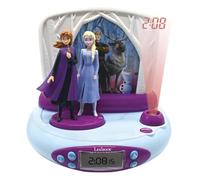 Lexibook, La Reine des Neiges Réveil Projecteur, RP510FZLXB | Veilleuse, projection au plafond, effets sonores, Bleu/Violet