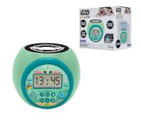 Lexibook, Magnifique Réveil Projecteur Star Wars avec Veilleuse Minuterie, Projection Plafond Multicolore, Écran LCD Rétroéclairé, Alarme Snooze, Fonctionne à Piles, Vert, RL977SWLXB