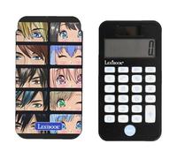 Lexibook, Manga Calculatrice de Poche Noire, C45MANLXB | Étui de protection, fonctions avancées, alimentation solaire et pile