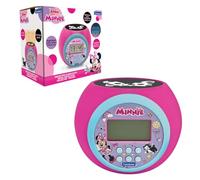 Lexibook, Minnie Réveil Projecteur, RL977MNLXB | Projection au plafond, minuterie, écran LCD, snooze, sur pile, Rose