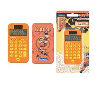 Lexibook Calculatrice de poche Naruto C45NA - couvercle, fonctions avancées, piles & solaire, orange