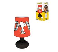 Lexibook, Peanuts, Mini Lampe de Chevet et veilleuse, Rouge, MLT10PNLXB | Lampe de chevet Peanuts avec éclairage LED blanc ou multicolore et abat-jour doux adapté aux enfants