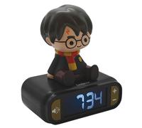 Lexibook, Harry Potter, Réveil Veilleuse Harry Potter, Personnage Lumineux, Choix de 6 alarmes, 6 Effets sonores, Écran rétro-éclairé, Horloge, Snooze, Noir, RL800HP