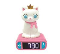 Reveil Veilleuse Lumineuse Chat en 3D et effets sonores