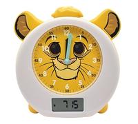 Lexibook, Simba Réveil Compagnon Sommeil, RLT100AN | Simulateur d'aube, radio FM, simulation lever/coucher de soleil, 6 sons naturels, Jaune