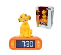 Lexibook, Simba Réveil Veilleuse, RL800ANLXB | Sons et mélodies, écran LCD rétroéclairé, lumineux, snooze, Jaune/Orange