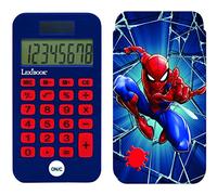 Lexibook Calculatrice de poche Spider-Man C45SP – Fonctions avancées, Couvercle, Piles Bleu/Rouge