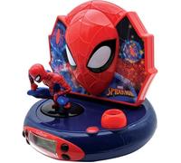 Lexibook - Spiderman - Réveil Projecteur - Veilleuse et Projection de l'heure au Plafond - Effets sonores - Piles