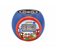 Lexibook, Spidey Réveil Projecteur, RL977SP1LXB | Projection au plafond, minuterie, écran LCD, snooze, sur pile