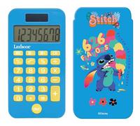 Lexibook Calculatrice de poche Stitch C45D – Couvercle de protection, piles et solaire, Bleu