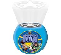 Lexibook, Toy Story, Woody & Buzz, Réveil-projecteur, avec Fonction Alarme et répétition Snooze, veilleuse avec minuterie, écran LCD, à Piles, Bleu, RL975TS