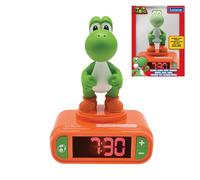 Lexibook, Yoshi Réveil Veilleuse, RL800NI1LXB | Sons et mélodies, écran LCD rétroéclairé, lumineux, snooze, Rouge/Vert