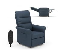 LEXISPOT Fauteuil Relax Électrique Inclinable 105°-155°,Fauteuil TV Ergonomique avec Repose-Pieds Intégré,Mousse Haute Densité, Charge 150 kg,Gain de Place pour Salon,Chambre et Home Cinéma,Gris Foncé
