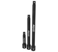LEXIVON Jeu de 3 rallonges à douilles, 3/8” (9.5 mm) Embout | outil douille extension, Prolongateur Cliquet, pour liquet Manuelle/Pneumatique | 75mm, 150mm, 200mm de long (LX-114)