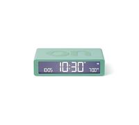 Lexon Flip Classic réveil Matin Lumineux, réversible avec Faces on Off et Fonction Snooze, à écran LCD et Lumière Tactile, Rechargeable par USB-C - Menthe