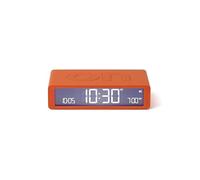 Lexon Flip Classic réveil Matin Lumineux, réversible avec Faces on Off et Fonction Snooze, à écran LCD et Lumière Tactile, Rechargeable par USB-C - Orange