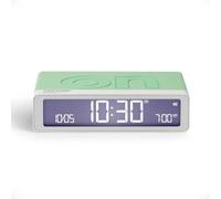 Lexon Flip Classic réveil Matin Lumineux, réversible avec Faces on Off et Fonction Snooze, à écran LCD et Lumière Tactile, Rechargeable par USB-C - Menthe Glossy