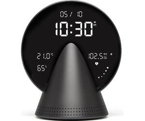 Lexon - Horloge conique Despertador (gris platine)