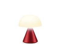 Lexon Mini lampe champignon MINA – LED sans fil rechargeable, variateur, 12h – Rouge sombre
