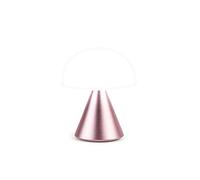 Lexon MINA Mini Lampe Champignon sans fil rechargeable, lampe LED à poser ou de chevet, à variateur d'intensité, jusqu'à 12h d'autonomie - Rose