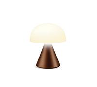 Lexon MINA Mini Lampe Champignon sans fil rechargeable, lampe LED à poser ou de chevet, à variateur d'intensité, jusqu'à 12h d'autonomie - Bronze