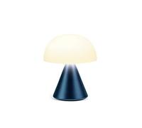 Lexon MINA Mini Lampe Champignon sans fil rechargeable, lampe LED à poser ou de chevet, à variateur d'intensité, jusqu'à 12h d'autonomie - Bleu Sombre