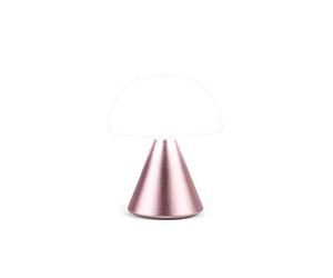 Lexon MINA Mini Lampe Champignon sans fil rechargeable, lampe LED à poser ou de chevet, à variateur d'intensité, jusqu'à 12h d'autonomie - Rose