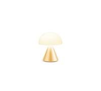 Lexon MINA Mini Lampe Champignon sans fil rechargeable, lampe LED à poser ou de chevet, à variateur d'intensité, jusqu'à 12h d'autonomie - Jaune Clair