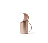 Lexon ORBE Lampe LED de table rechargeable, sans fil avec tête amovible magnétique et rotative, pour chevet, bureau ou terrasse - Doré