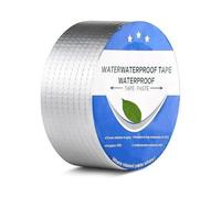 Lexuluxion Butyle en Étanche Ruban 50mm x 5m, Ruban d'étanchéité en Butyle | Butyle En Aluminium Bande D'éTanchéIté, ruban De Papier D'Aluminium butyle, pour Camping-Car,toiture,Bateau Réparer Les Fuite