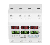 LEYT Protecteur de Surtension, AC220V 380V Dispositif de Protection d'alimentation Domestique à Réponse Rapide (63A)