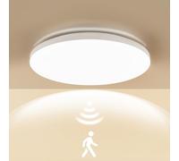 LEZOE Plafonnier LED Radar 15W 2050LM 4000K Plaque IP54 Étanche