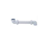 LF268F Tubulure sortie arrière G 1 1/4 PVC blanche 410 mm