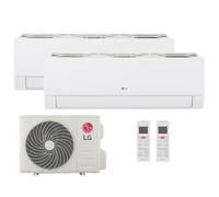 LG Climatiseur Multi Split Libero Smart WiFi 9 000 + 9 000 Btu, DualCool Inverter, R32, Clim avec Chauffage et Refroidissement, Comfort Air, Filtre Double Protection